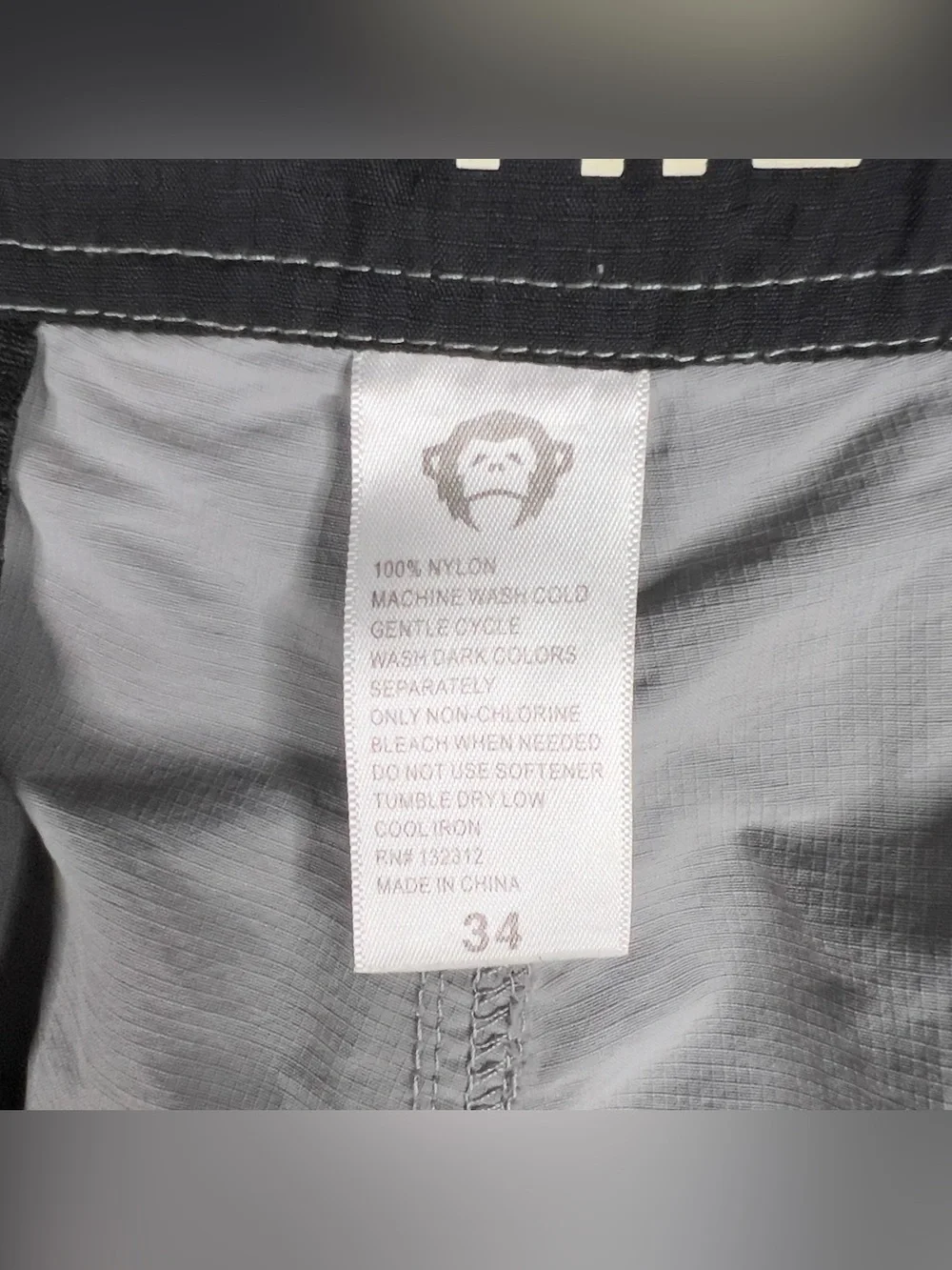 Howler Brothers Horizon Hybrid Shorts Men's 34 Gray Ripstop Nylon Hiking Fishing